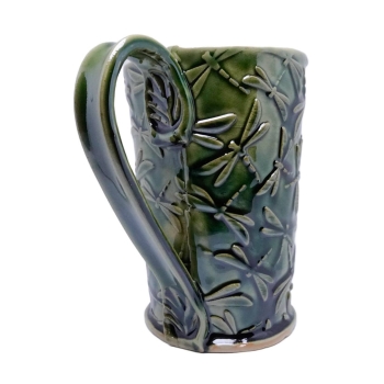 Kubek ceramiczny 800 ml zielony w wazki 1