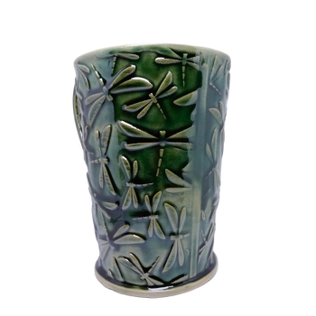 Kubek ceramiczny 800 ml zielony w wazki 3