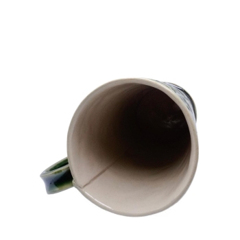 Kubek ceramiczny 800 ml zielony w wazki 5