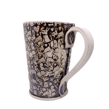 Kubek ceramiczny 800 ml w pieski