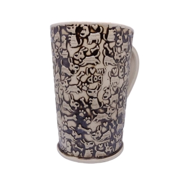Kubek ceramiczny 800 ml w pieski 1