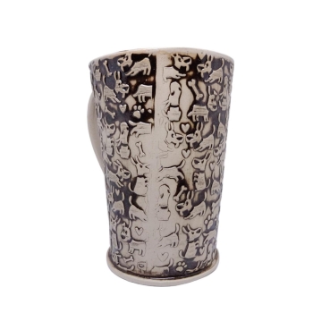 Kubek ceramiczny 800 ml w pieski 2