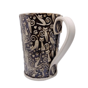Kubek ceramiczny 800 ml w kotki 1