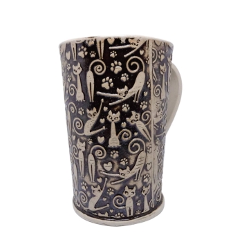 Kubek ceramiczny 800 ml w kotki 2