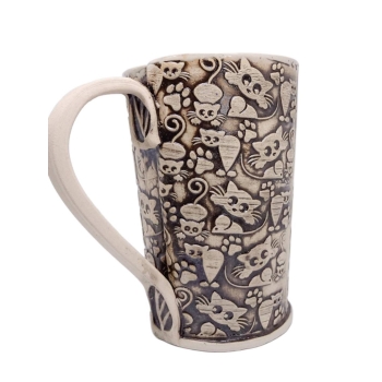 Kubek ceramiczny 800 ml  w koty