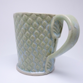 Kubek ceramiczny 500 ml seledynowy w łezkę