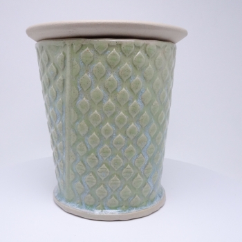 Kubek ceramiczny 500 ml seledynowy w łezkę 3