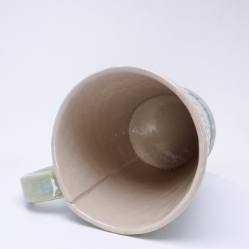 Kubek ceramiczny 500 ml seledynowy w łezkę 6