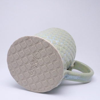 Kubek ceramiczny 500 ml seledynowy w łezkę 5