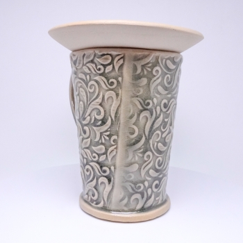 Kubek ceramiczny 380 ml szary w akant