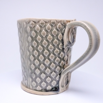 Kubek ceramiczny 500 ml w szarą łezkę 3