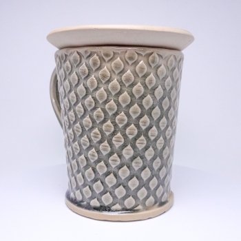 Kubek ceramiczny 500 ml w szarą łezkę