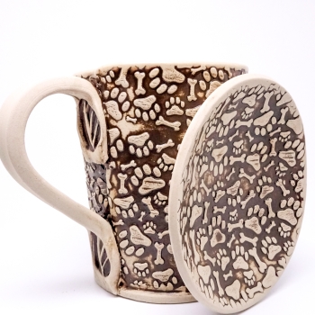 Kubek ceramiczny 500 ml w łapki 1