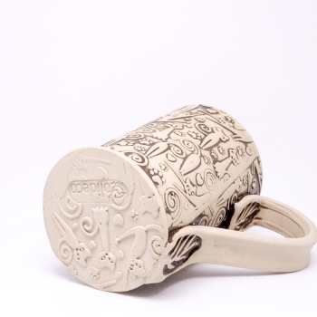 Kubek ceramiczny 380 ml w kotki 5
