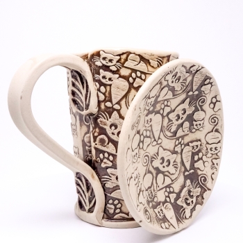 Kubek ceramiczny 380 ml w koty 1