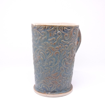 Kubek ceramiczny 380 ml niebieski w akant 3
