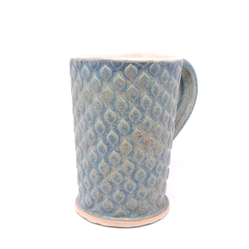 Kubek ceramiczny 380 ml niebieski w łezkę 3