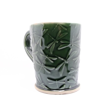 Kubek ceramiczny 500 ml zielone ważki 4