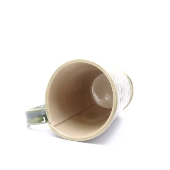 Kubek ceramiczny 380 ml zielony w liście marychyKubek ceramiczny 380 ml zielony w liście marychy 6