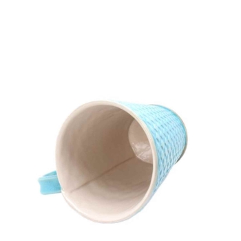 Kubek ceramiczny 800 ml turkusowe łezki 4