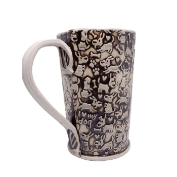 Kubek ceramiczny 800 ml w pieski 3