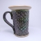 Kubek ceramiczny 380 ml  zielony w łezki