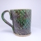 Kubek ceramiczny 500 ml zielony w łezki 2