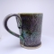 Kubek ceramiczny 500 ml zielony w listki 3