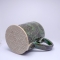 Kubek ceramiczny 500 ml zielony w listki 5