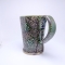 Kubek ceramiczny 380 ml  zielony w listki4