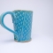 Kubek ceramiczny 380 ml turkusowy w łezkę 2