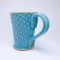 Kubek ceramiczny 380 ml turkusowy w łezkę 3