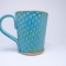 Kubek ceramiczny 500 ml turkusowy w łezkę 3
