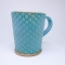 Kubek ceramiczny 500 ml turkusowy w łezkę 4