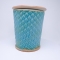 Kubek ceramiczny 500 ml turkusowy w łezkę 1
