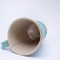 Kubek ceramiczny 500 ml turkusowy w paprotkę 6