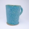 Kubek ceramiczny 500 ml turkusowy w róże 4