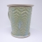 Kubek ceramiczny 500 ml seledynowy w paprotkę 3