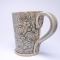 Kubek ceramiczny 380 ml szary w róże 3