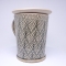 Kubek ceramiczny 500 ml szary w listki