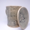 Kubek ceramiczny 500 ml szary w kaktusy 1