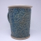 Kubek ceramiczny 500 ml w niebieski akant