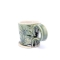Filiżanka espresso 80 ml zielona, w liście marychy 1
