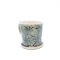 Filiżanka espresso 80 ml zielona, w liście marychy 3