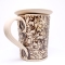 Kubek ceramiczny , czarny, pieski 500ml