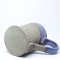 Kubek ceramiczny 380 ml  betonowy w kropki, z niebieskim wnętrzem 5
