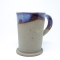 Kubek ceramiczny 380 ml  betonowy z niebieskim wnętrzem 2