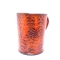 Kubek ceramiczny 500ml pomarańczowy w paprotki 1