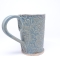 Kubek ceramiczny 380 ml niebieski w róże 3