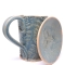 Kubek ceramiczny 380 ml niebieski w paprotki1